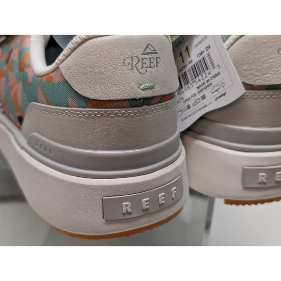 NWOB REEF Men's Onshore Pebble Golf Shoes Vintage White Floral Size 11 - CJ6426 - Picture 8 of 10